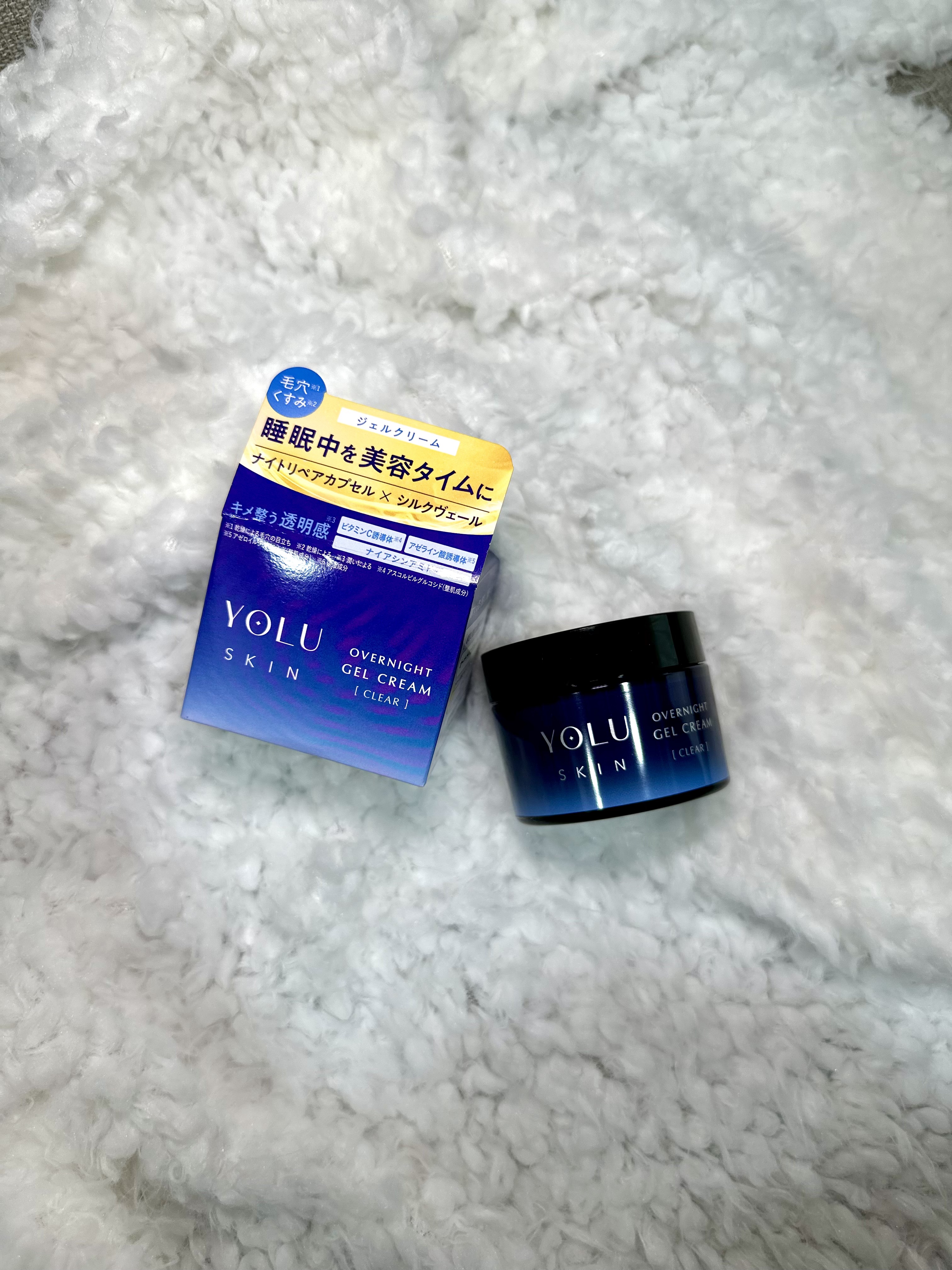 ヨル スキン オーバーナイトジェルクリーム クリア/YOLU/フェイスクリームを使ったクチコミ（3枚目）