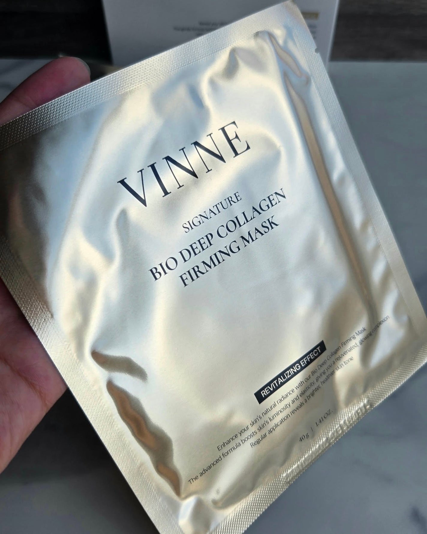シグニチャーバイオディープコラーゲンファーミングマスク/VINNE /シートマスク・パックを使ったクチコミ(2枚目)