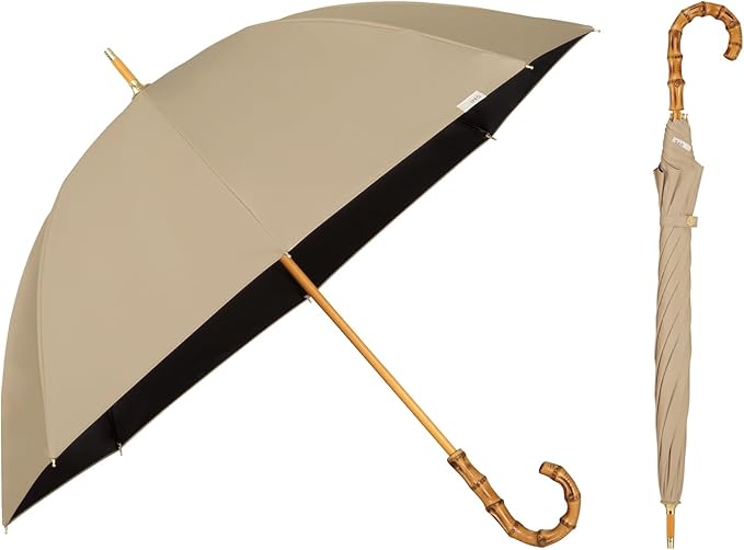 UVO(ウーボ)【CALM8本骨/長傘】最強の日傘 カーム ライトブラウン