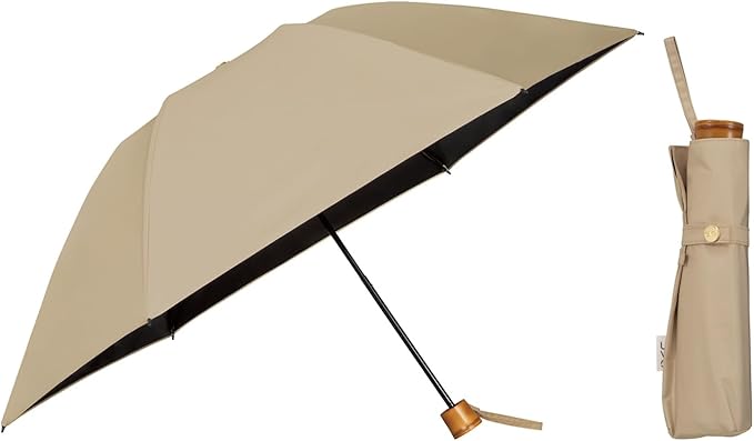 UVO(ウーボ)【CALM3段/折りたたみ】最強の日傘 カーム 3段折 ライトブラウン