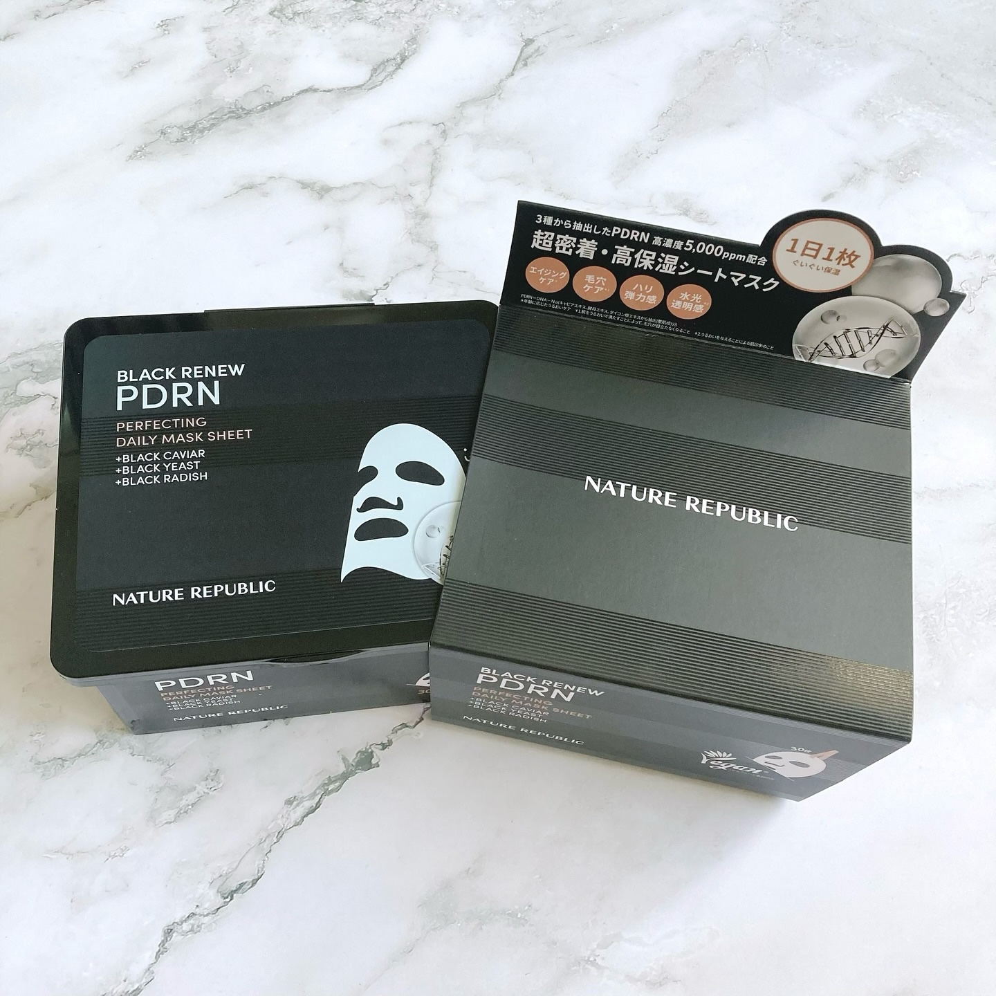 ブラックPDRN デイリーシートマスク/ネイチャーリパブリック/シートマスク・パックを使ったクチコミ（2枚目）
