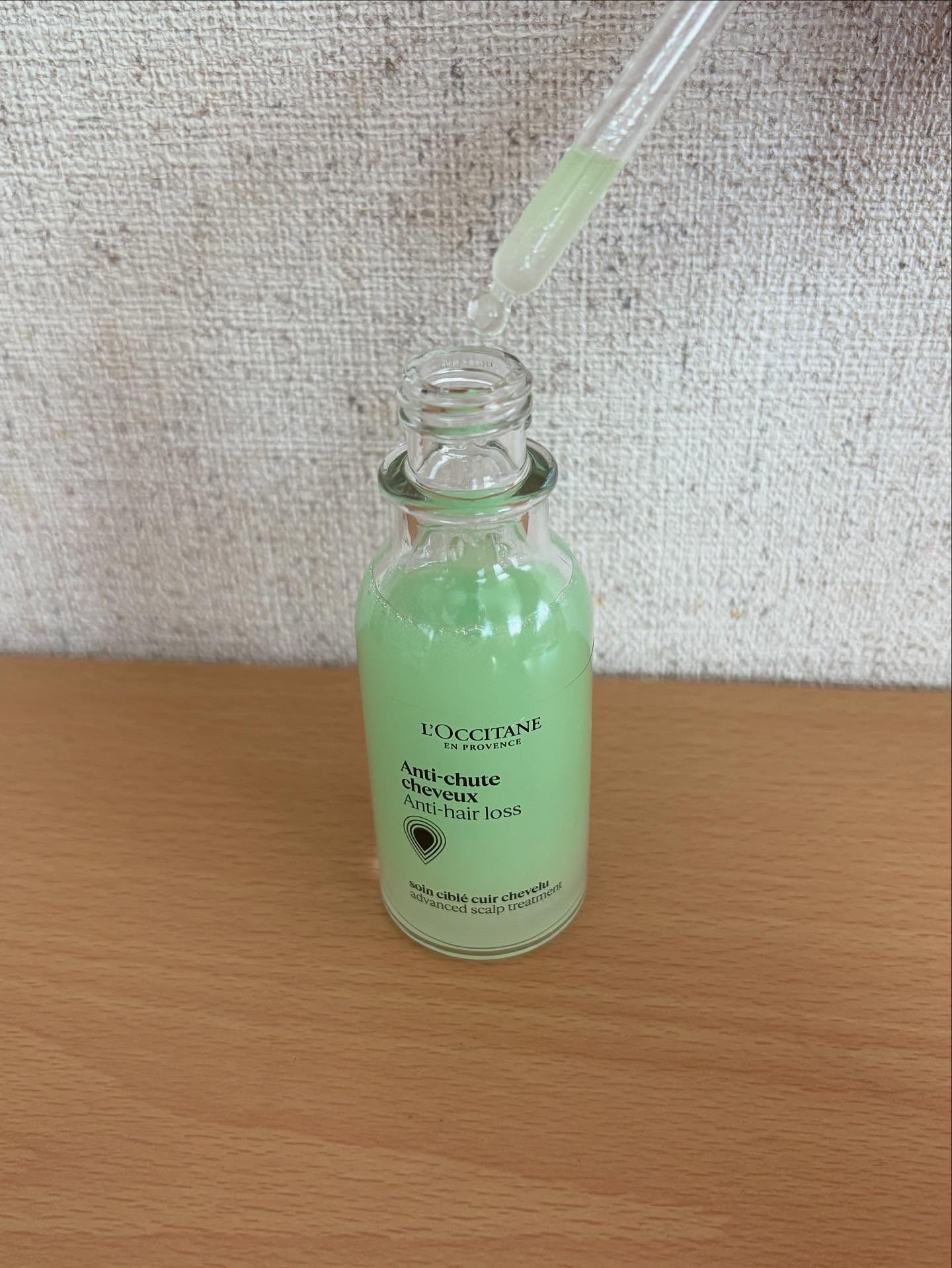 薬用 メディカル アンチヘアロスセラム/L'OCCITANE/頭皮ローションを使ったクチコミ（3枚目）