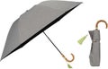 UVO(ウーボ)【3段/折りたたみ】最強の日傘 3段折 グレー(13:無地タッセル)