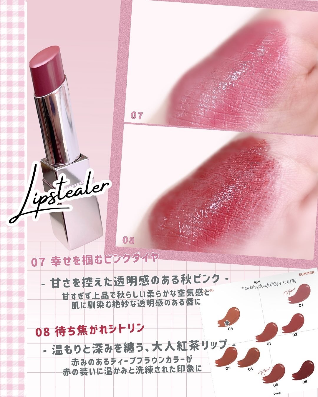 デイジードール リップ スティーラー /DAISY DOLL by MARY QUANT/口紅を使ったクチコミ(2枚目)