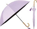 UVO(ウーボ)【8本骨/長傘】最強の日傘 ラベンダー(01:無地タッセル)