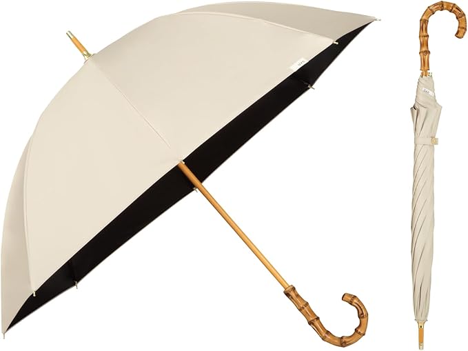 UVO(ウーボ)【CALM8本骨/長傘】最強の日傘 カーム ベージュ