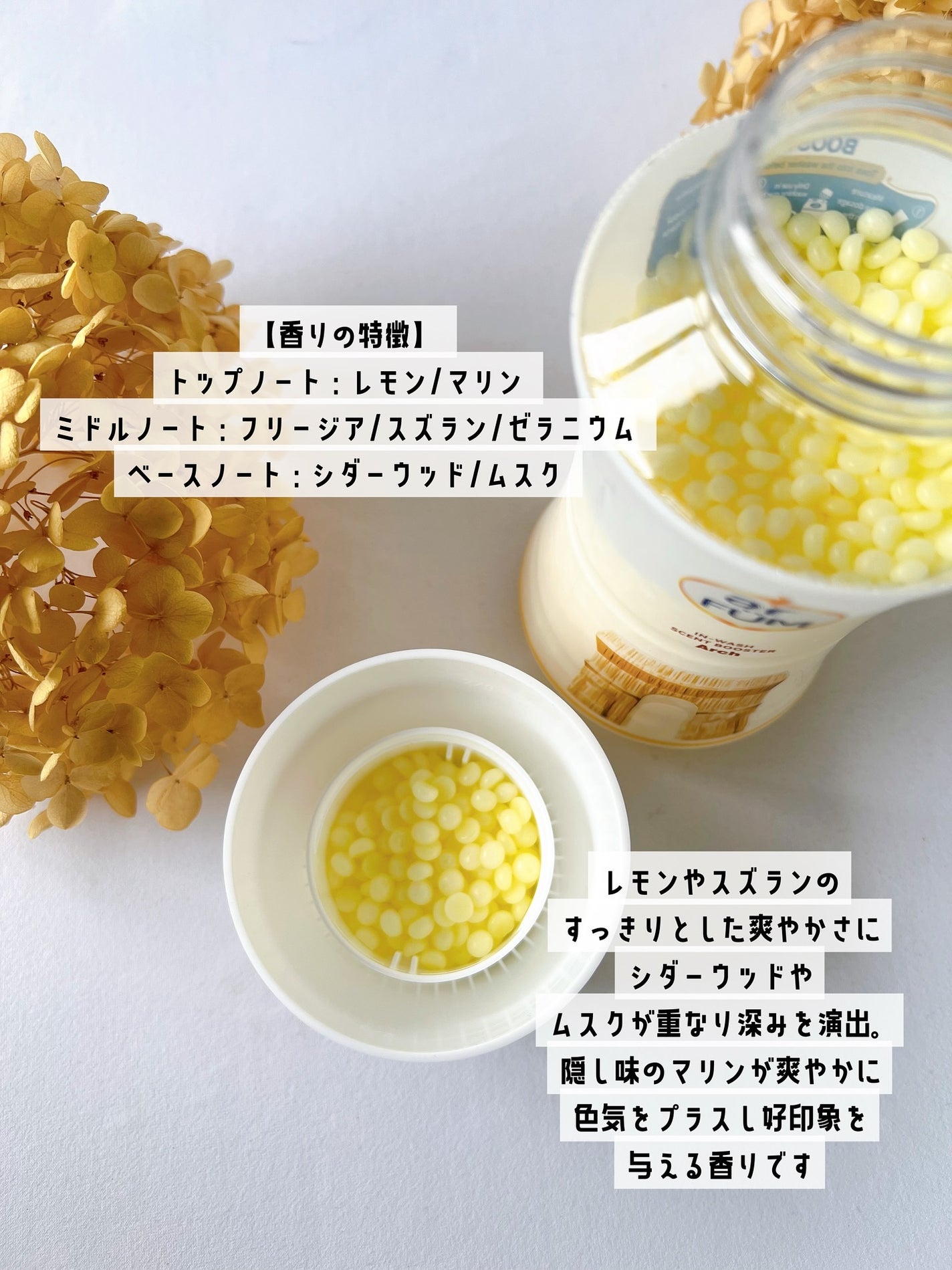 アフューム 香りビーズ PARIS SERIES(パリシリーズ) Wash Scent Booster Arch(アーチ)/arFUM/柔軟剤を使ったクチコミ(3枚目)