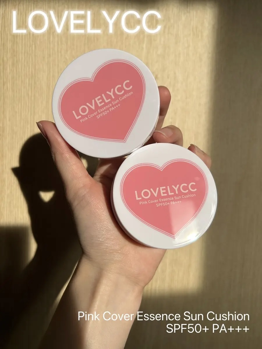 ピンクカバーエッセンスサンクッション/LOVELYCC/クッションファンデーションを使ったクチコミ（1枚目）