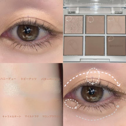 SOFT EYE PALETTE/GIVERNY/アイシャドウパレットを使ったクチコミ(2枚目)