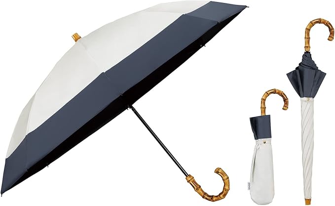 UVO(ウーボ)【2段/折りたたみ】最強の日傘 2段折 オフ（11:切り継ぎ）