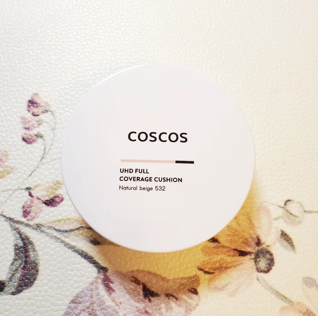COSCOS UHDフルカバレッジクッション532(ナチュラルベージュ)/COSCOS/クッションファンデーションを使ったクチコミ（2枚目）