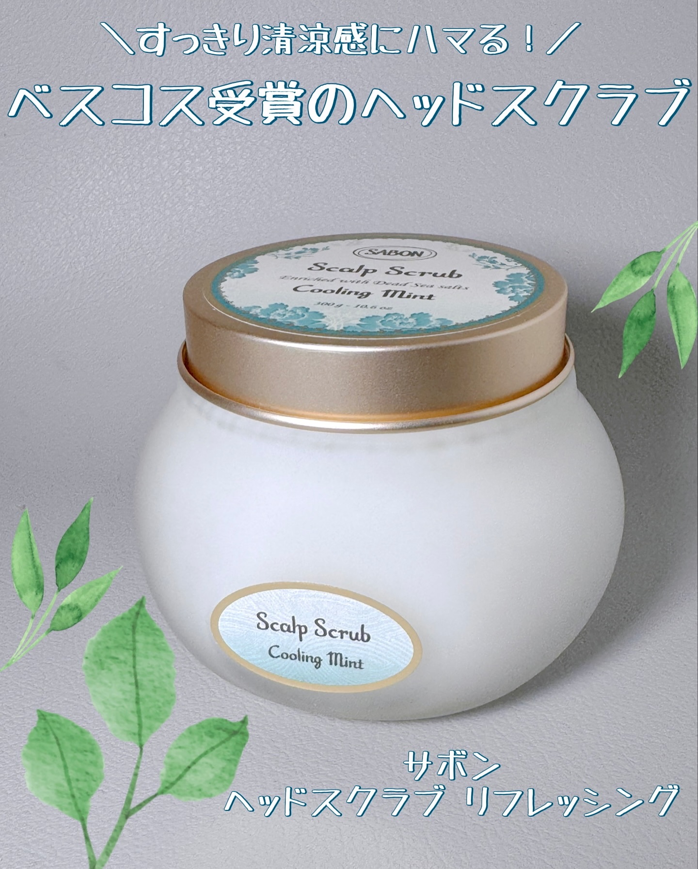 ヘッドスクラブ リフレッシング(ミント)/SABON/ヘッドスクラブを使ったクチコミ（1枚目）