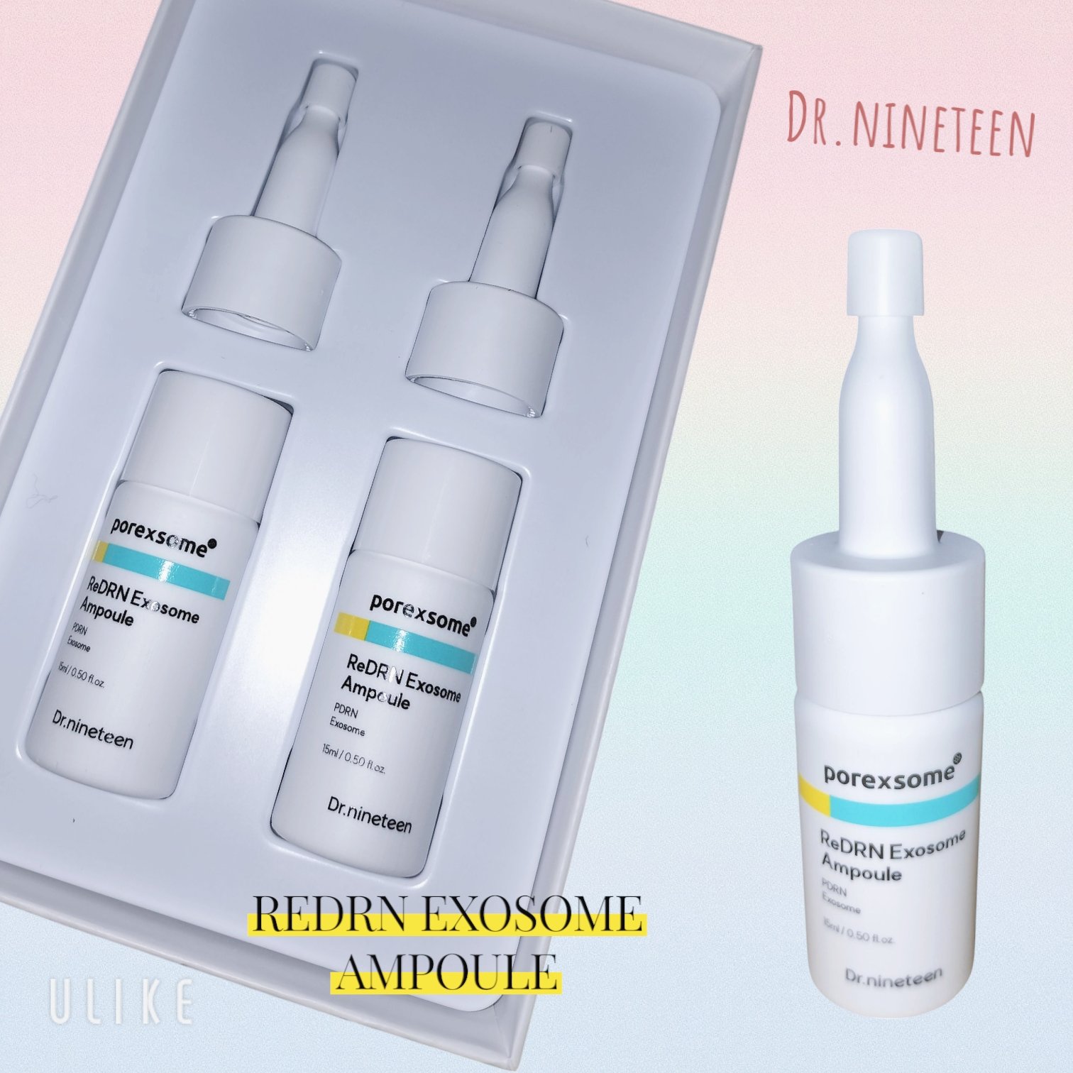 ReDRNエクソソームアンプル/Dr.nineteen/美容液を使ったクチコミ（1枚目）