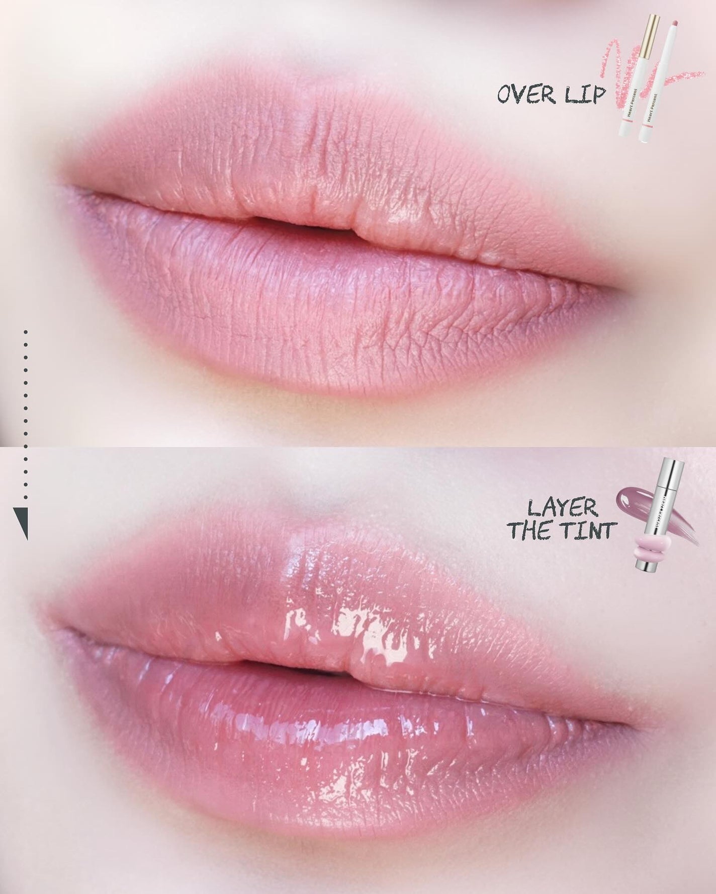 ドットオンムードリップペンシル/Heart Percent/リップライナーを使ったクチコミ(2枚目)