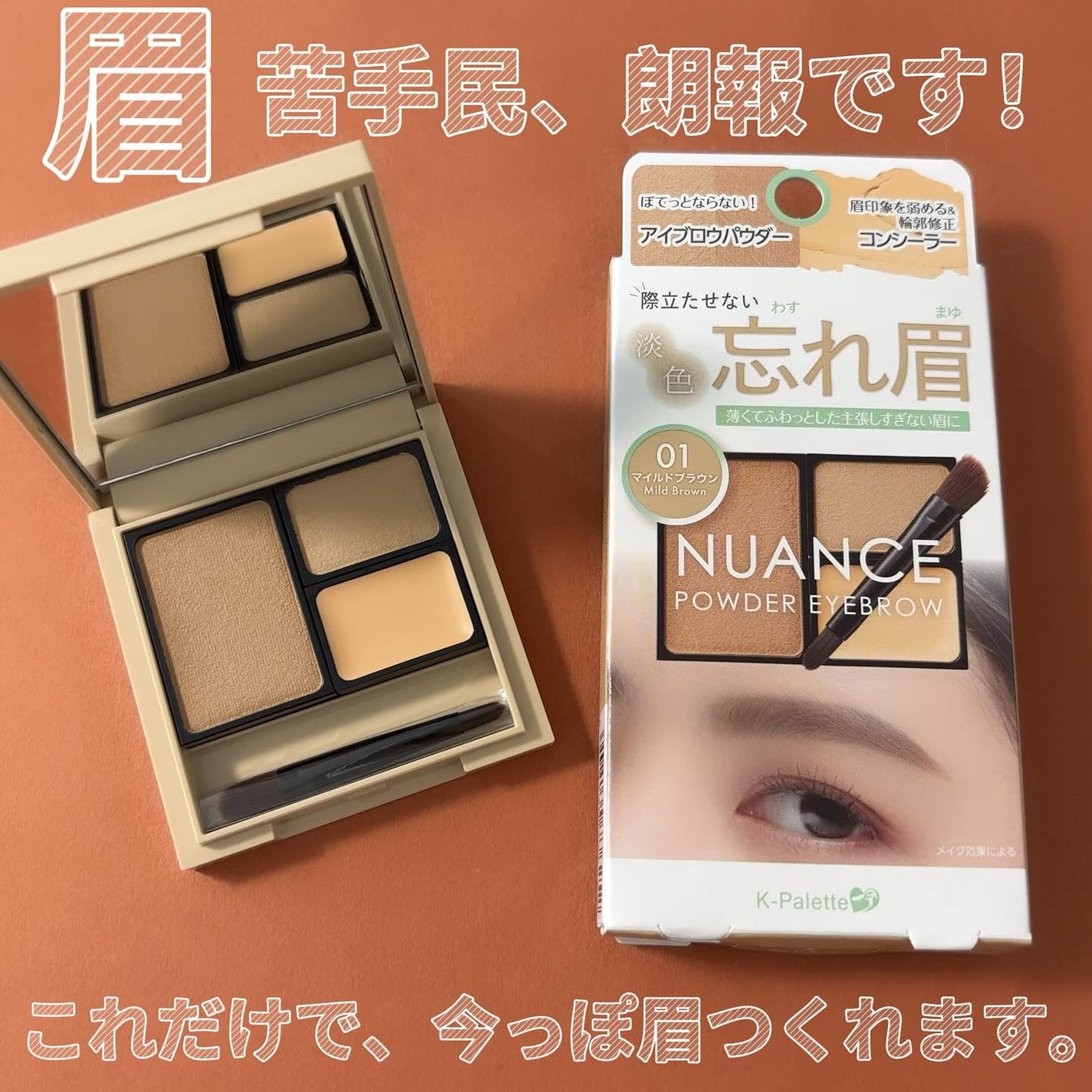K-パレット ニュアンスパウダーアイブロウ+/K-パレット/パウダーアイブロウを使ったクチコミ(1枚目)