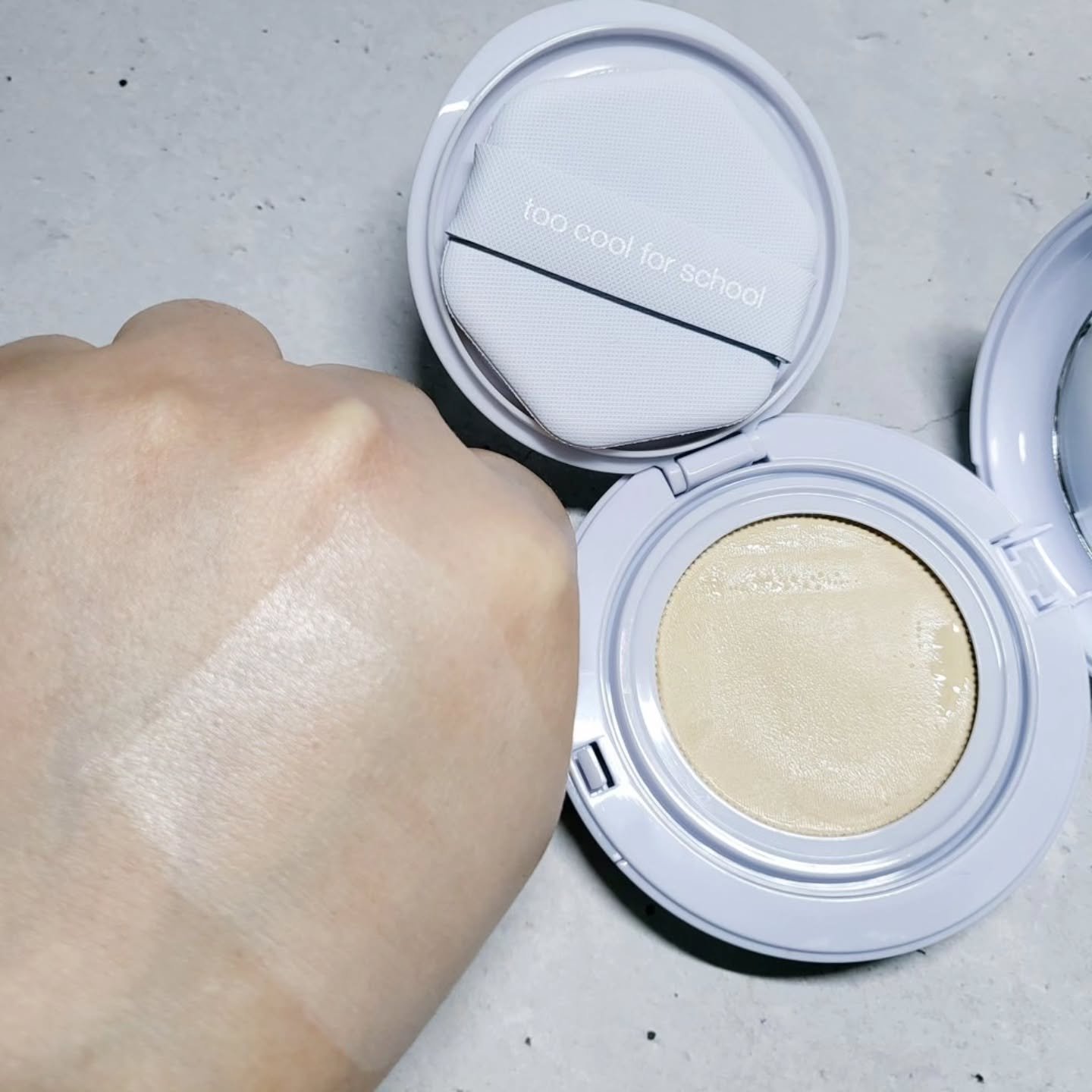 エアーフィットクッション/too cool for school/クッションファンデーションを使ったクチコミ（3枚目）