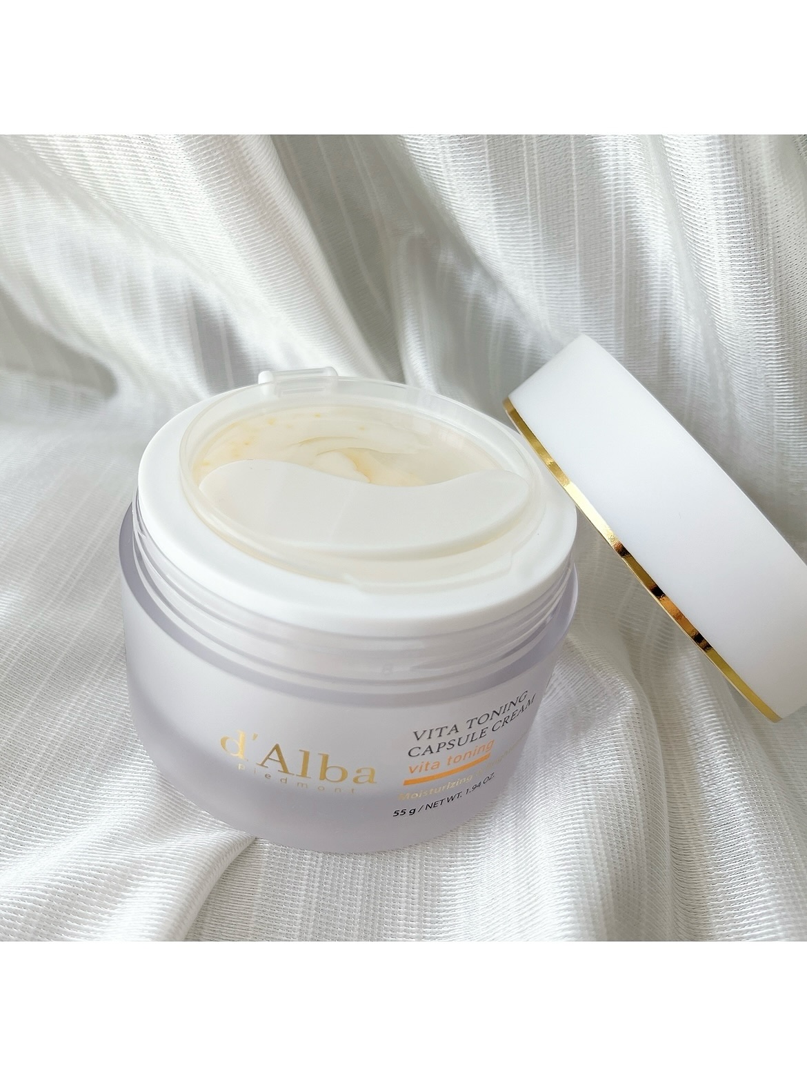 ビタトーニングカプセルクリーム/ダルバ/フェイスクリームを使ったクチコミ（2枚目）