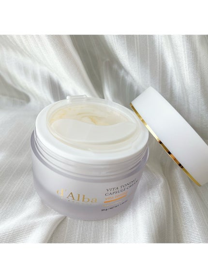 ビタトーニングカプセルクリーム/ダルバ/フェイスクリームを使ったクチコミ(2枚目)