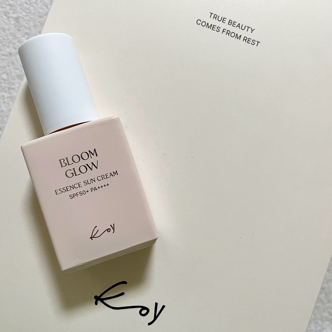 ブルームグローエッセンスサンクリーム/koy/日焼け止めローションを使ったクチコミ（1枚目）