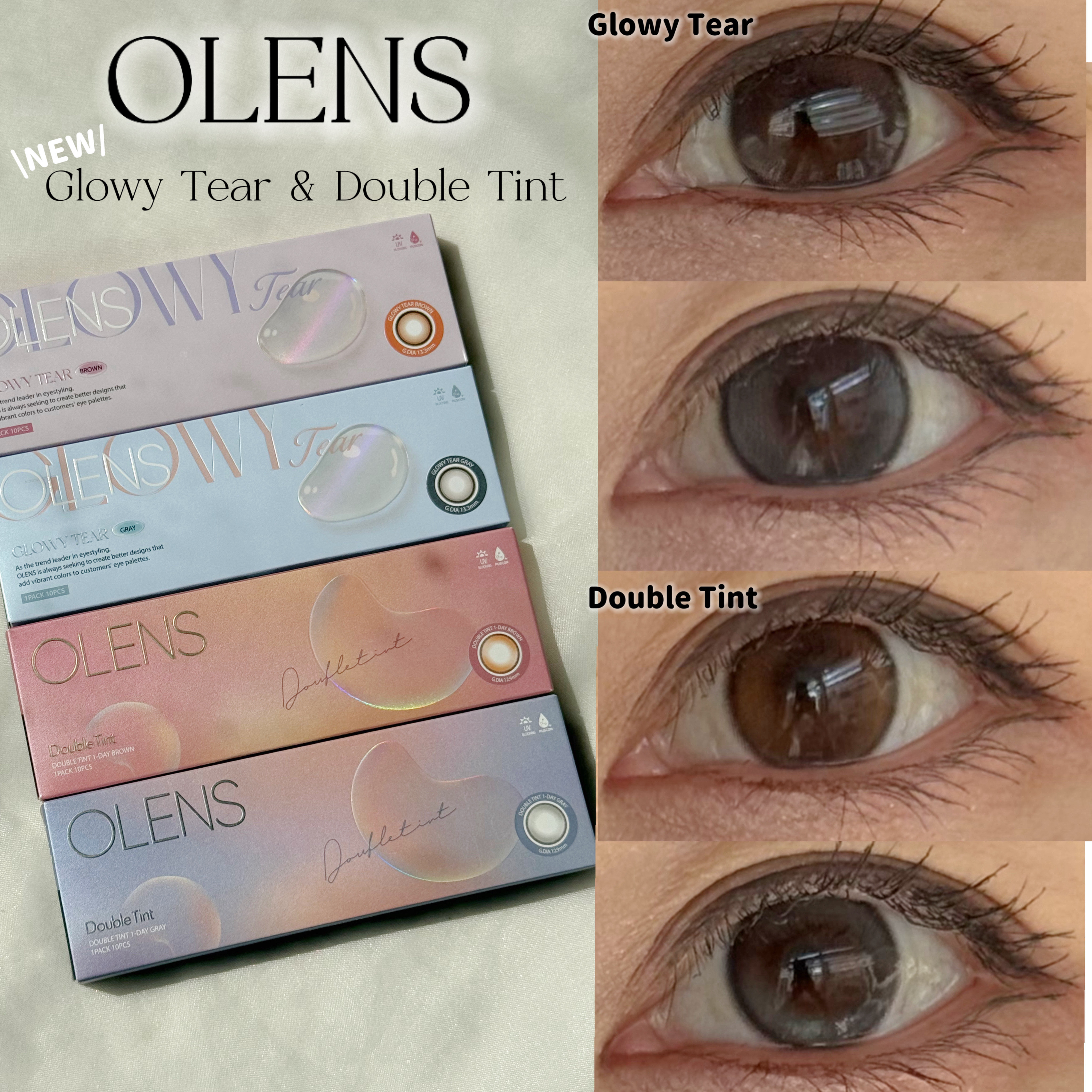 Glowy Tear 1day/OLENS/ワンデー（１DAY）カラコンを使ったクチコミ（1枚目）