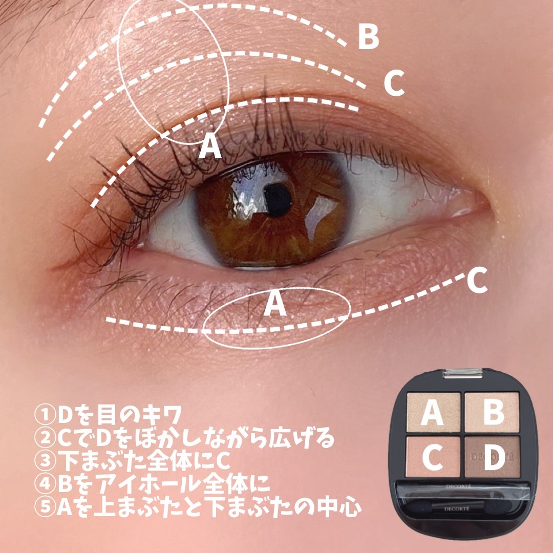 スキンシャドウ デザイニング パレット/DECORTÉ/アイシャドウパレットを使ったクチコミ(2枚目)