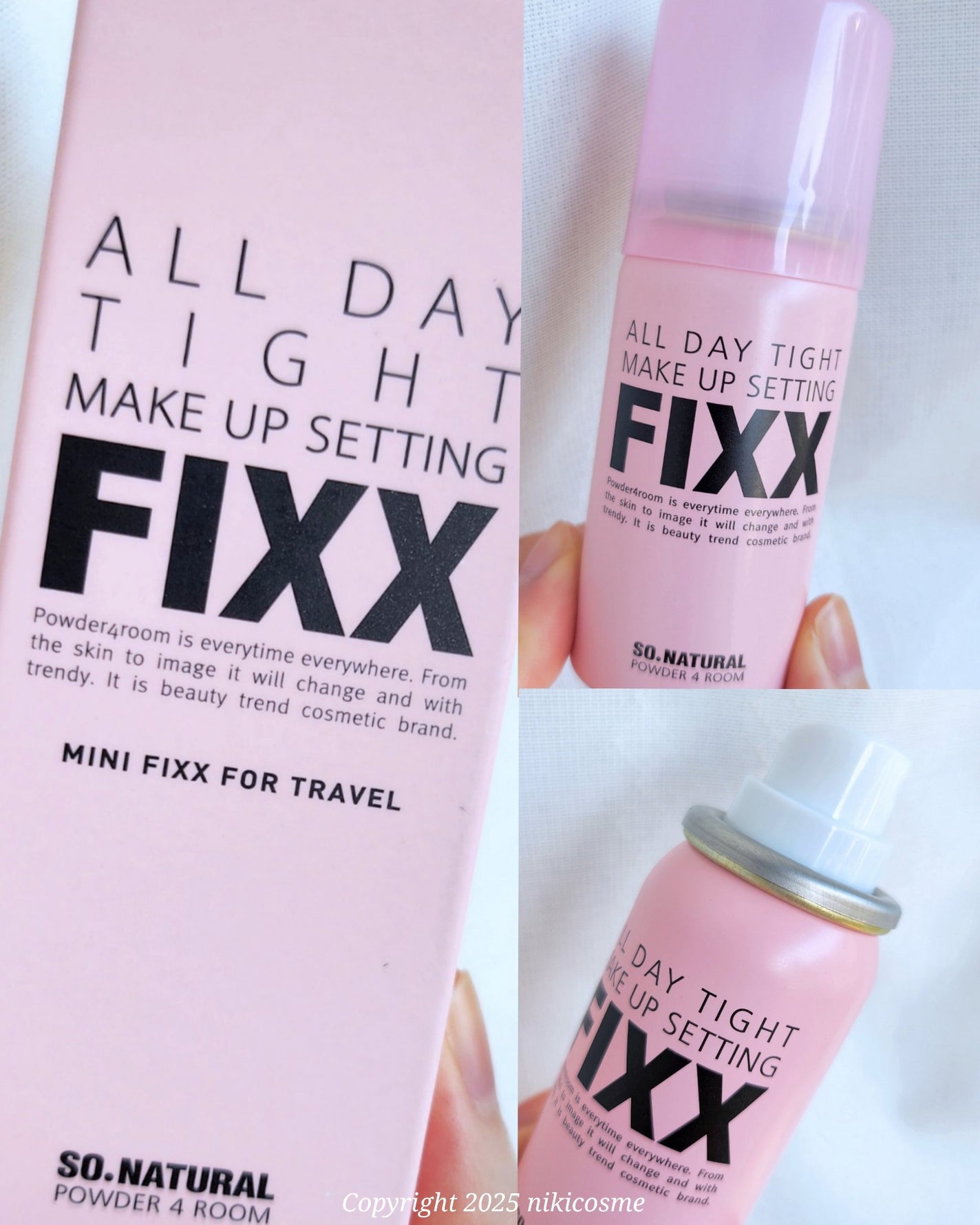 オールデイタイトメイクアップ セッティングフィックス/SO NATURAL/ミスト状化粧水を使ったクチコミ(5枚目)