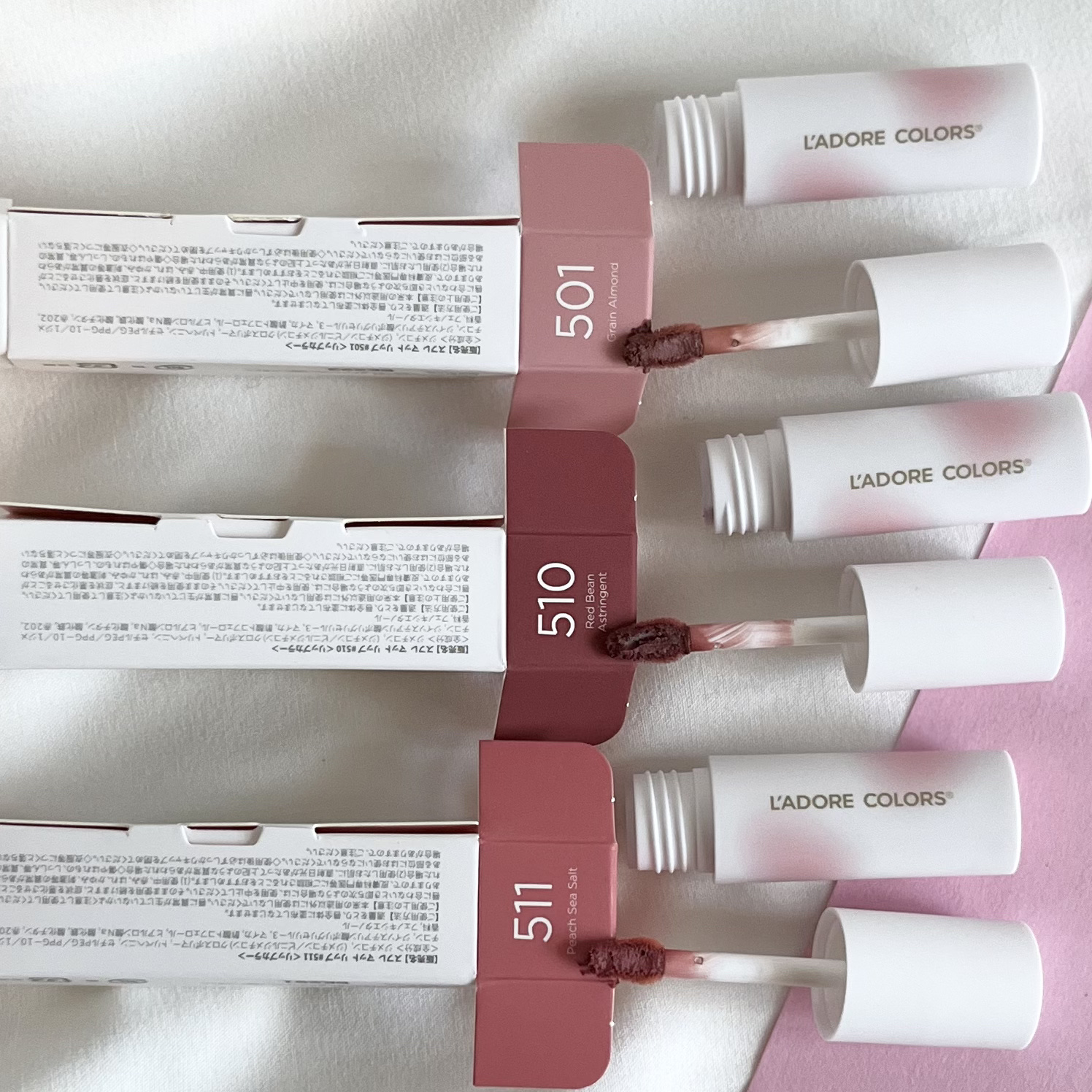 スフレマットリップ/L'adore Colors/口紅を使ったクチコミ（2枚目）