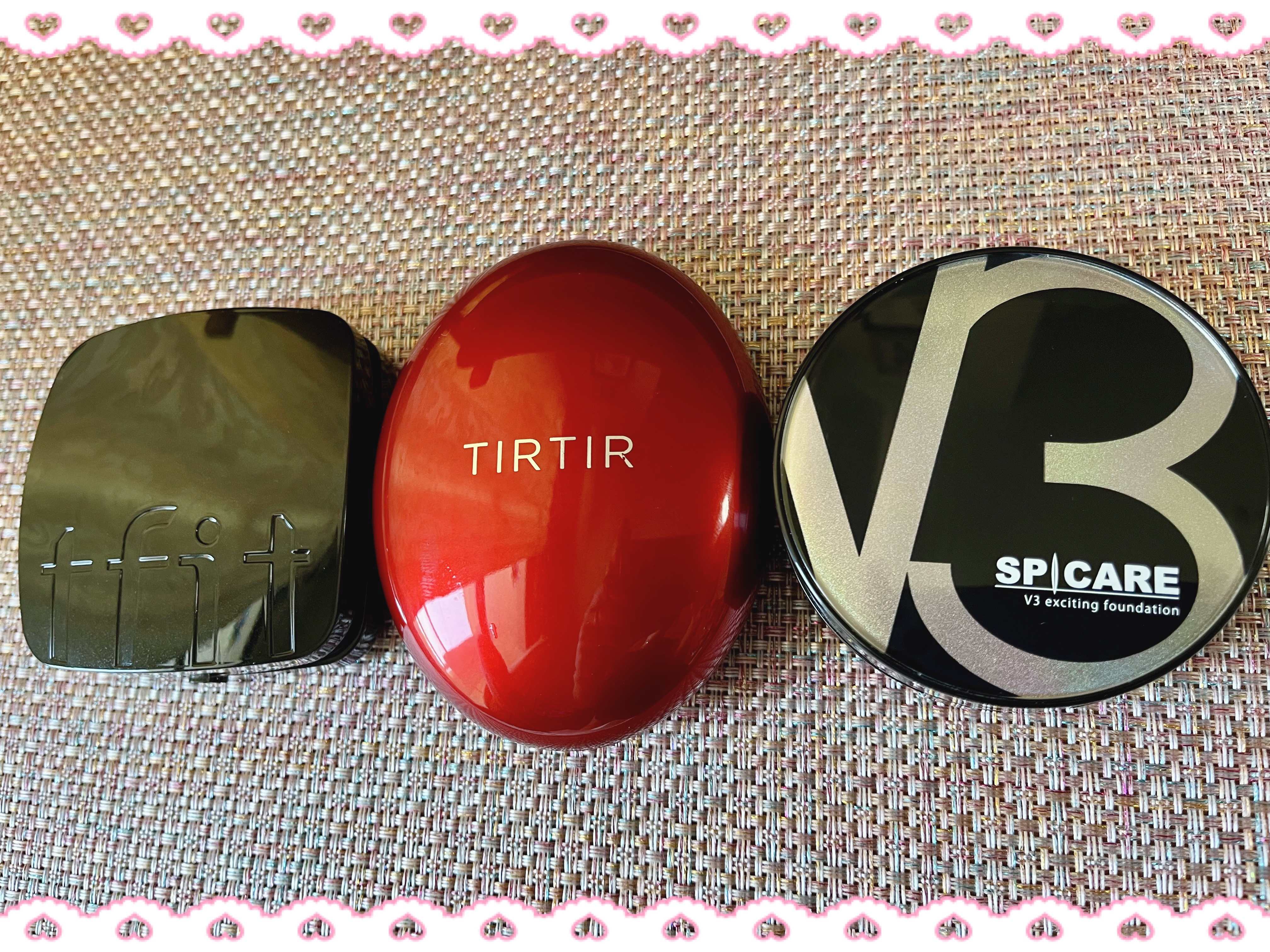 ❀✿❀✿❀✿❀✿❀✿❀✿❀✿❀✿❀✿❀✿❀✿❀✿❀✿
①SPICARE　V3 エキサイティングファンデーション
15g　¥8,800

②TIRTIR ティルティル
マスク フィット レッド クッション 21N
アイボリー¥2,970〜

