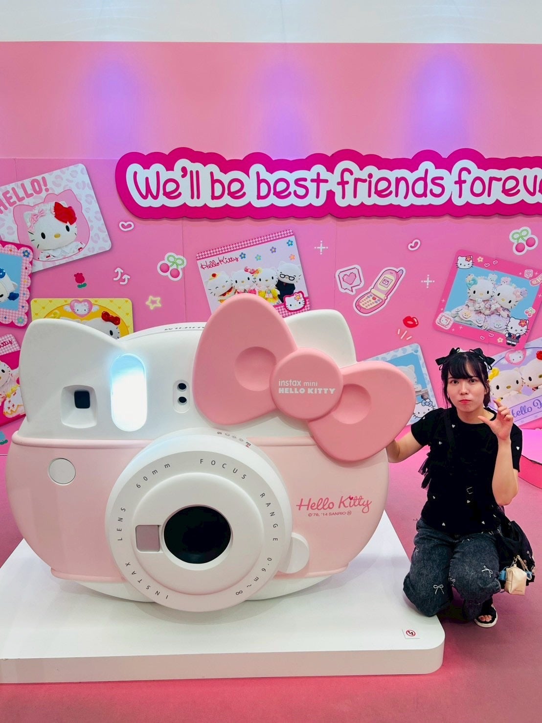 ももうさ on LIPS 「先日、ハローキティ展に行きました!普段は口が空いちゃうのでマス..」(1枚目)