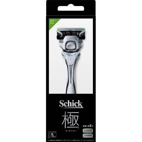 シック Schick 極 KIWAMI ホルダー 敏感肌用 本体+刃2個付