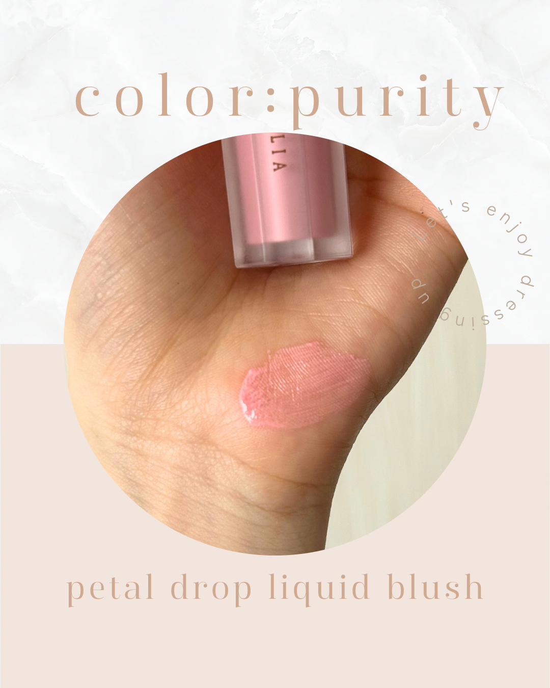 ペタルドロップリキッドブラッシャー/DEAR DAHLIA/リキッドチークを使ったクチコミ(2枚目)