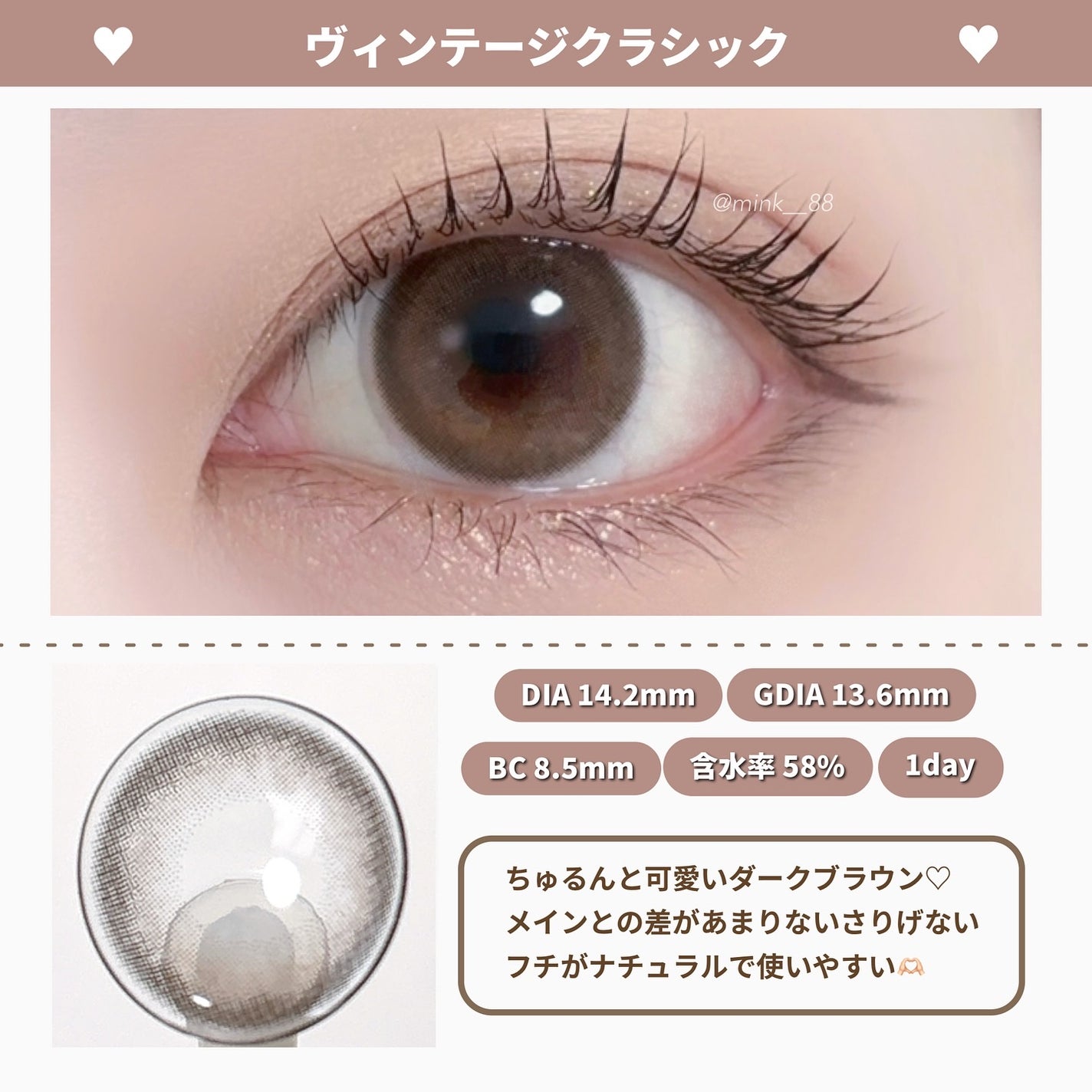 Angelcolor Bambi Series Vintage 1day/AngelColor/ワンデー(1DAY)カラコンを使ったクチコミ(2枚目)