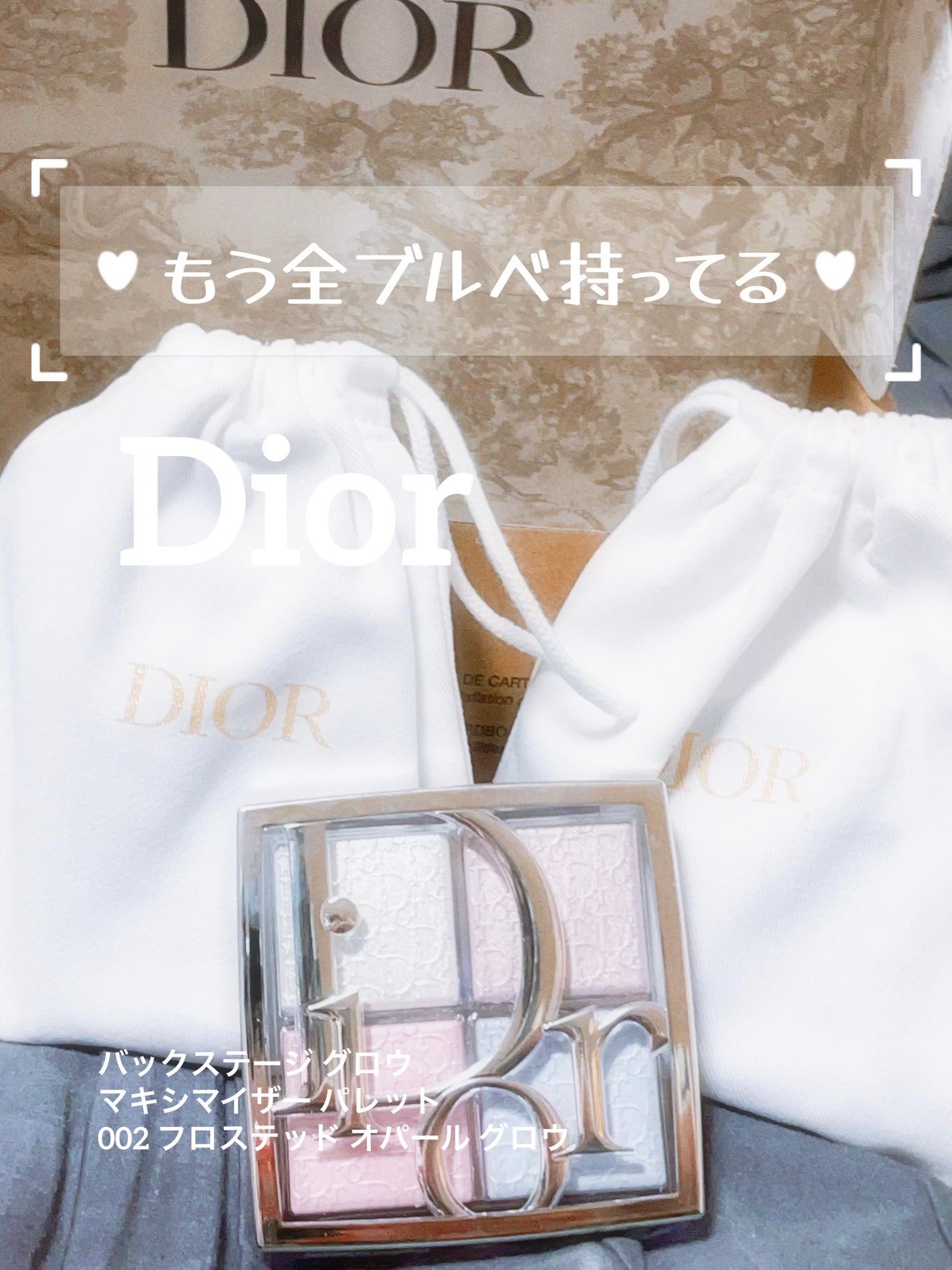 ディオール バックステージ フェイス グロウ パレット/Dior/ハイライトを使ったクチコミ(1枚目)