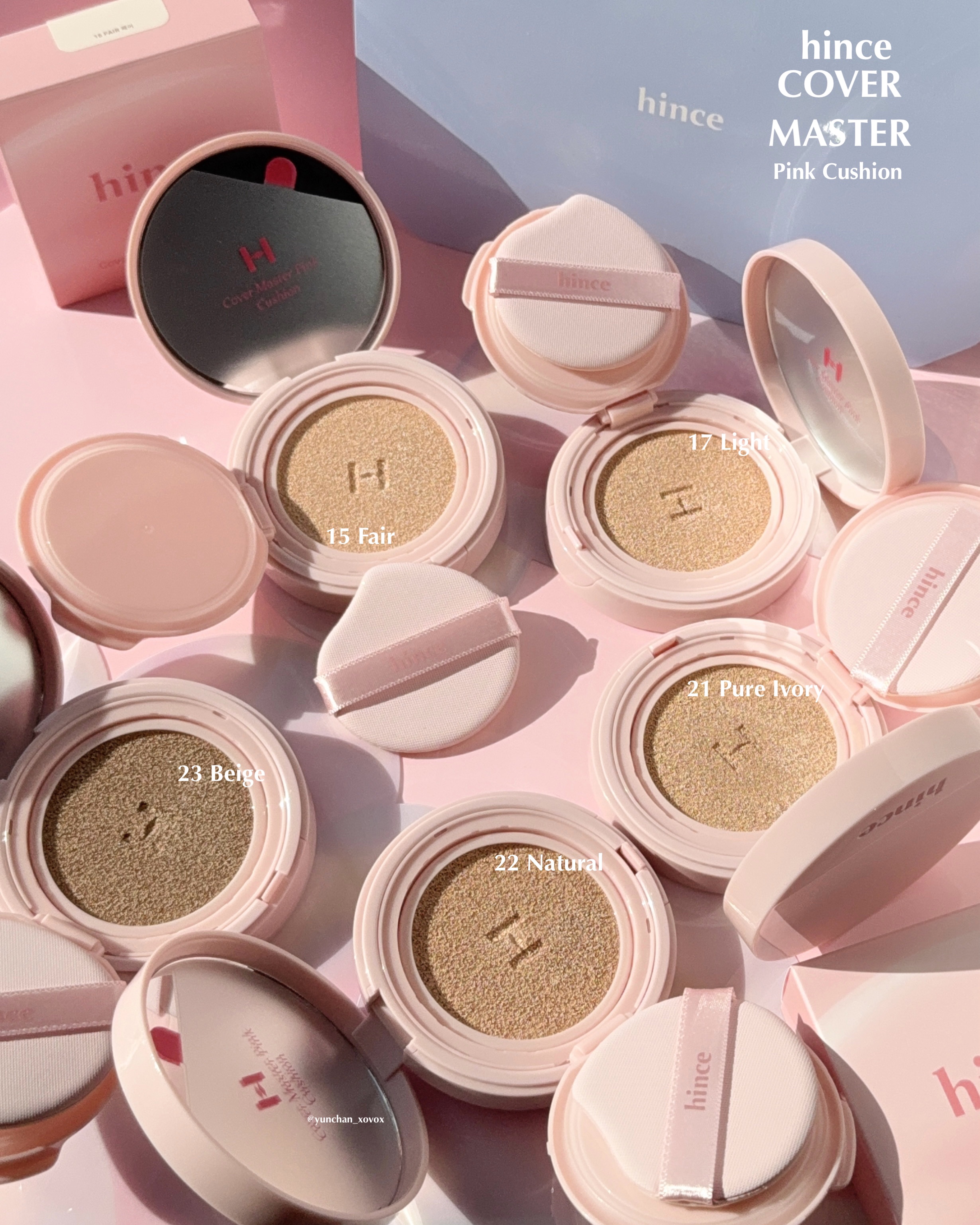 カバーマスターピンククッション 15 フェア/hince/クッションファンデーションを使ったクチコミ（3枚目）