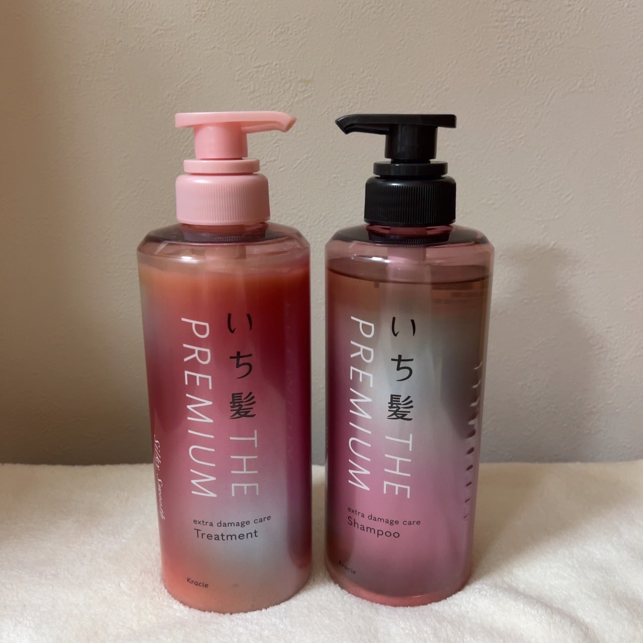 THE PREMIUM エクストラダメージケアシャンプー/トリートメント(シルキースムース)/いち髪/市販シャンプーを使ったクチコミ(1枚目)