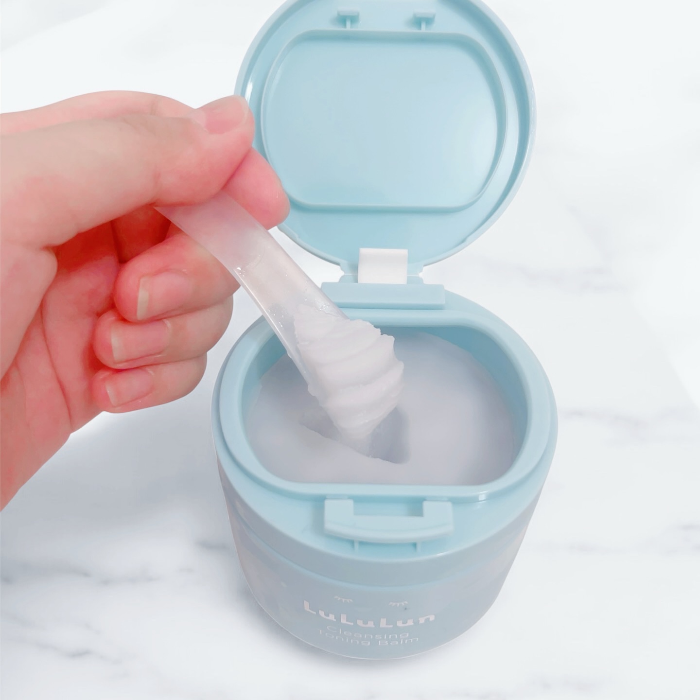 ルルルンクレンジング トーニングバーム MILD BLUE/ルルルン/クレンジングバームを使ったクチコミ（2枚目）