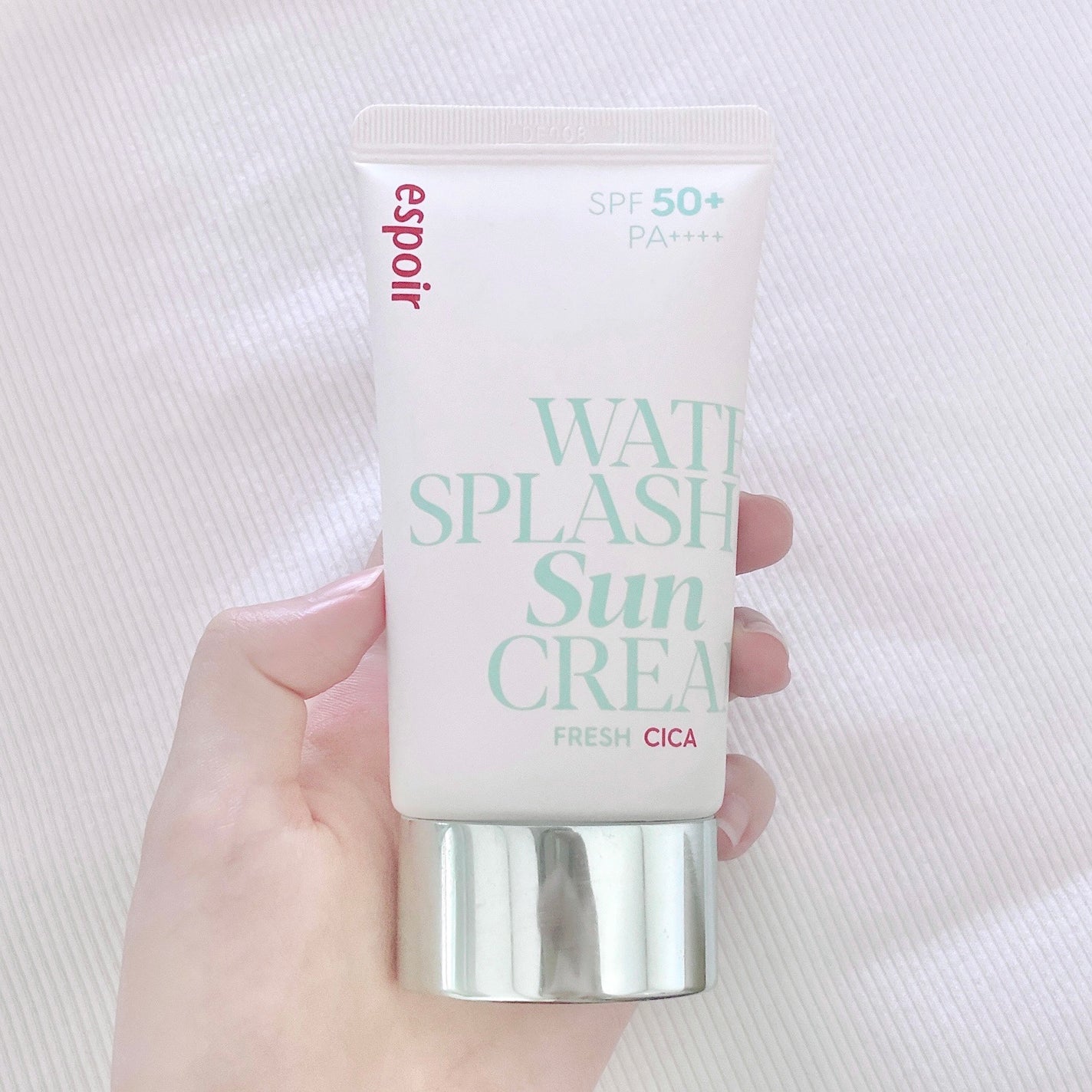 ウォータースプラッシュ サンクリーム フレッシュ CICA/espoir/化粧下地を使ったクチコミ(4枚目)