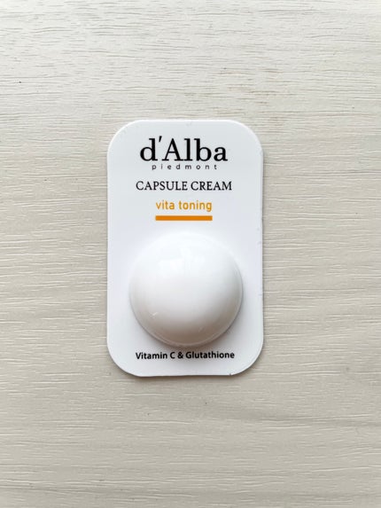 ビタトーニングカプセルクリーム/ダルバ/フェイスクリームを使ったクチコミ(1枚目)