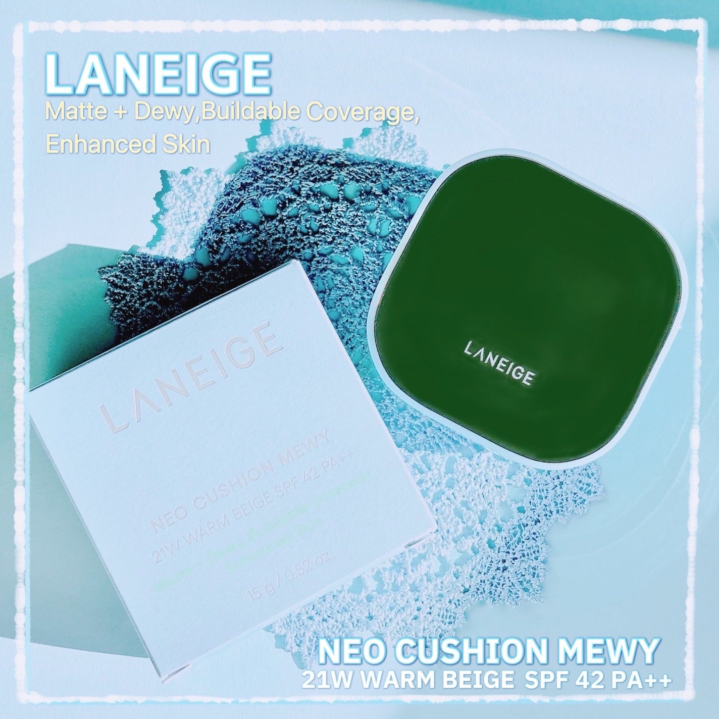 ラネージュ ネオクッション ミュイ /LANEIGE/クッションファンデーションを使ったクチコミ(1枚目)