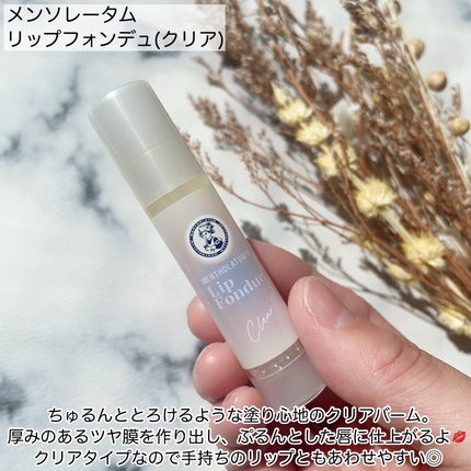 メンソレータム リップフォンデュ/メンソレータム/リップバームを使ったクチコミ(2枚目)