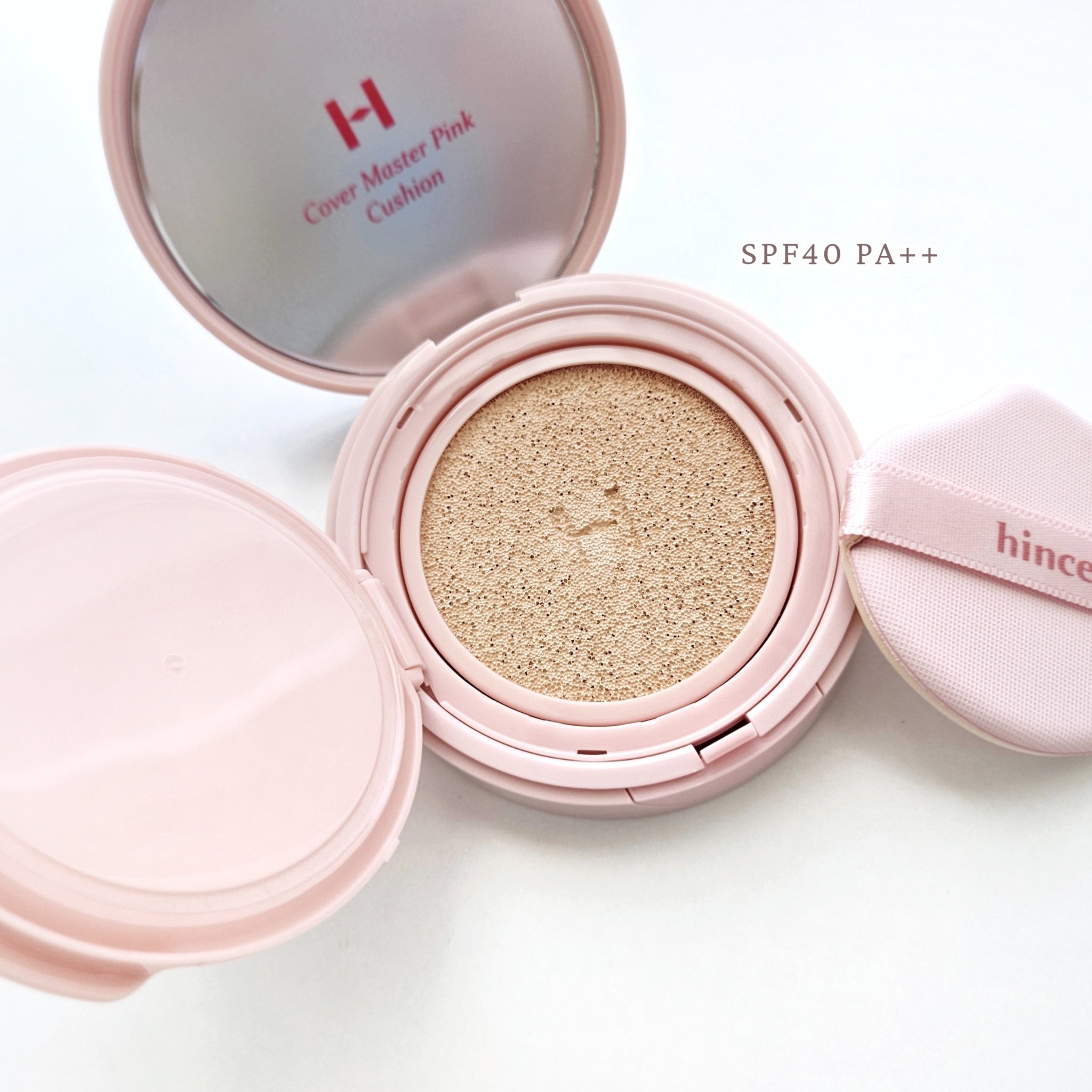 カバーマスターピンククッション/hince/クッションファンデーションを使ったクチコミ（3枚目）
