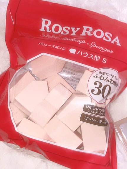 バリュースポンジN ハウス型タイプS 30P/ロージーローザ/パフ・スポンジを使ったクチコミ(1枚目)