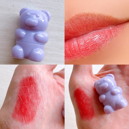 シャイニーベア リップモイスト 02 REDLIPOP(レッドリポップ)/CathyDoll/口紅の画像