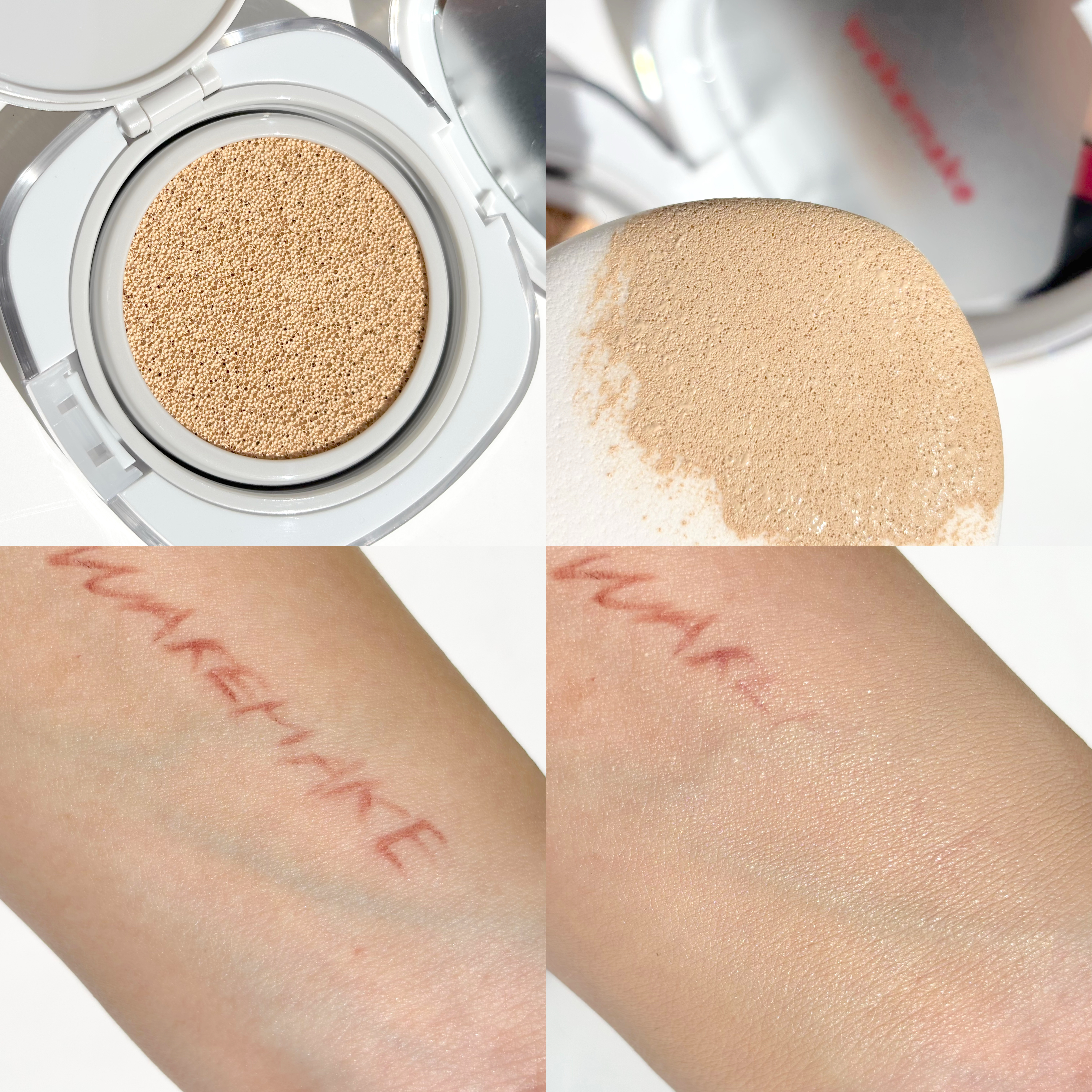 シームレスウェアクッション/wakemake/クッションファンデーションを使ったクチコミ（3枚目）