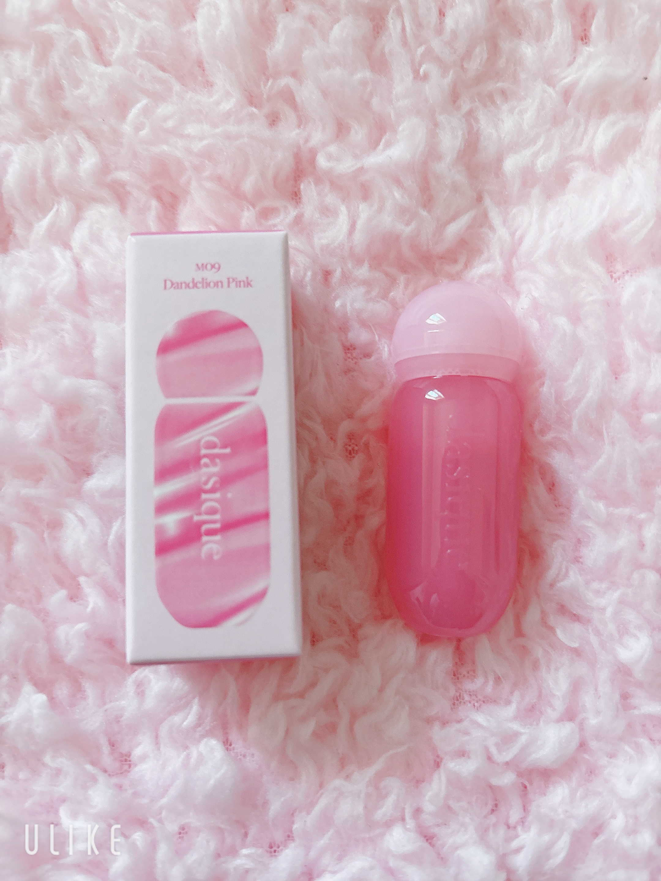 ジューシーデューイグロウティント 09 ダンデリオンピンク(ミニ) /dasique/リップティントを使ったクチコミ（1枚目）