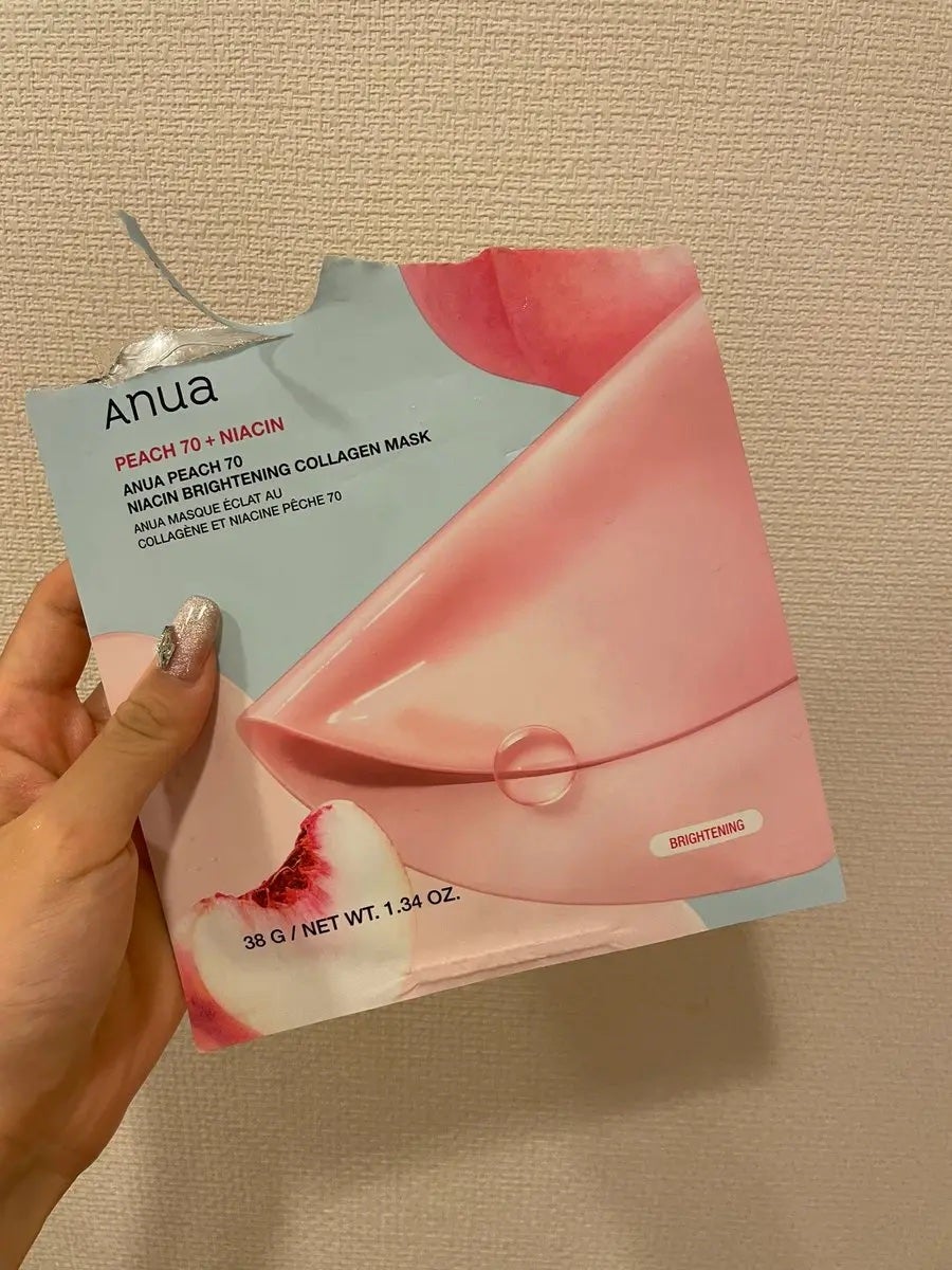 桃70ナイアシンコラーゲンフェイスパック/Anua/シートマスク・パックを使ったクチコミ(1枚目)