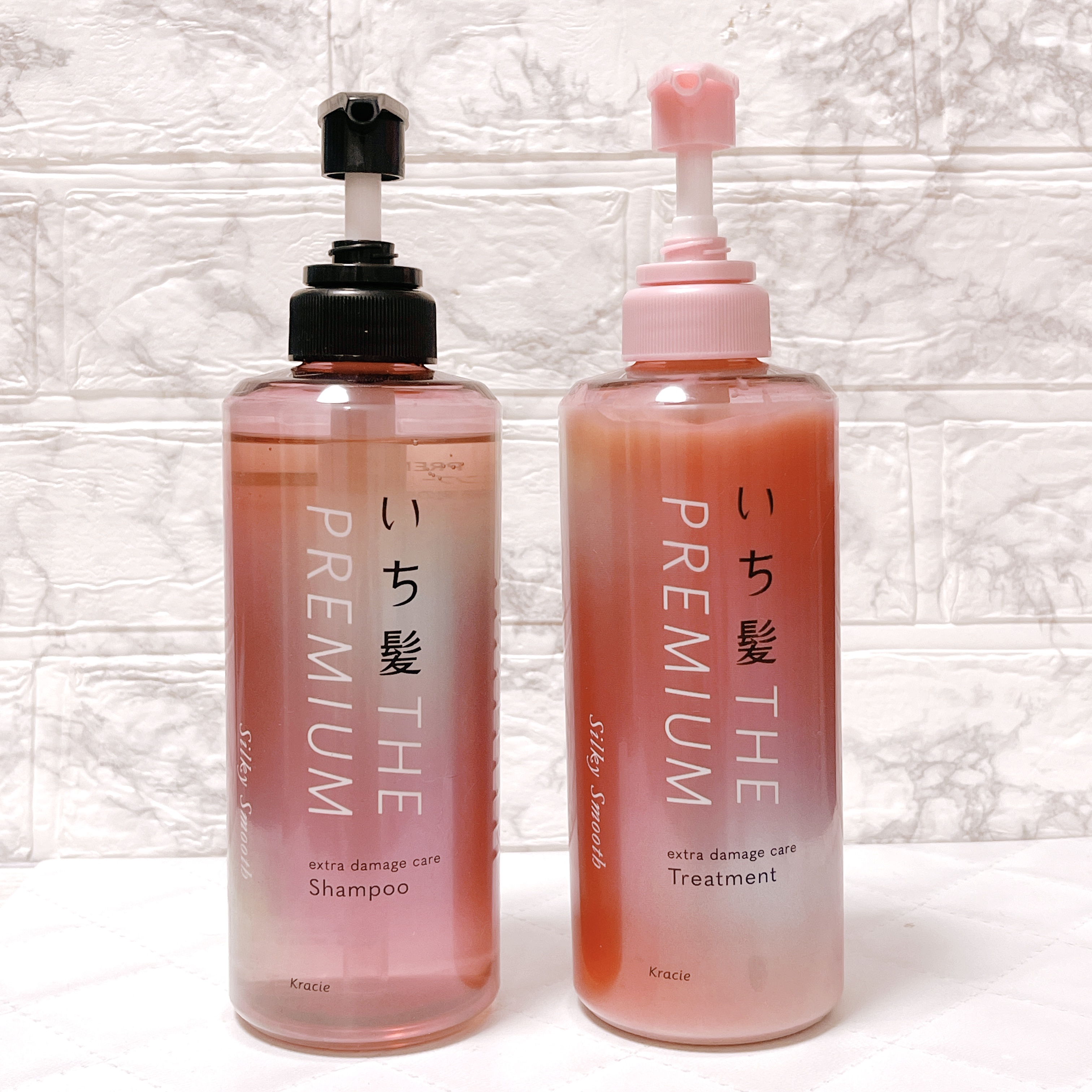 THE PREMIUM エクストラダメージケアシャンプー／トリートメント（シルキースムース）/いち髪/市販シャンプーを使ったクチコミ（1枚目）