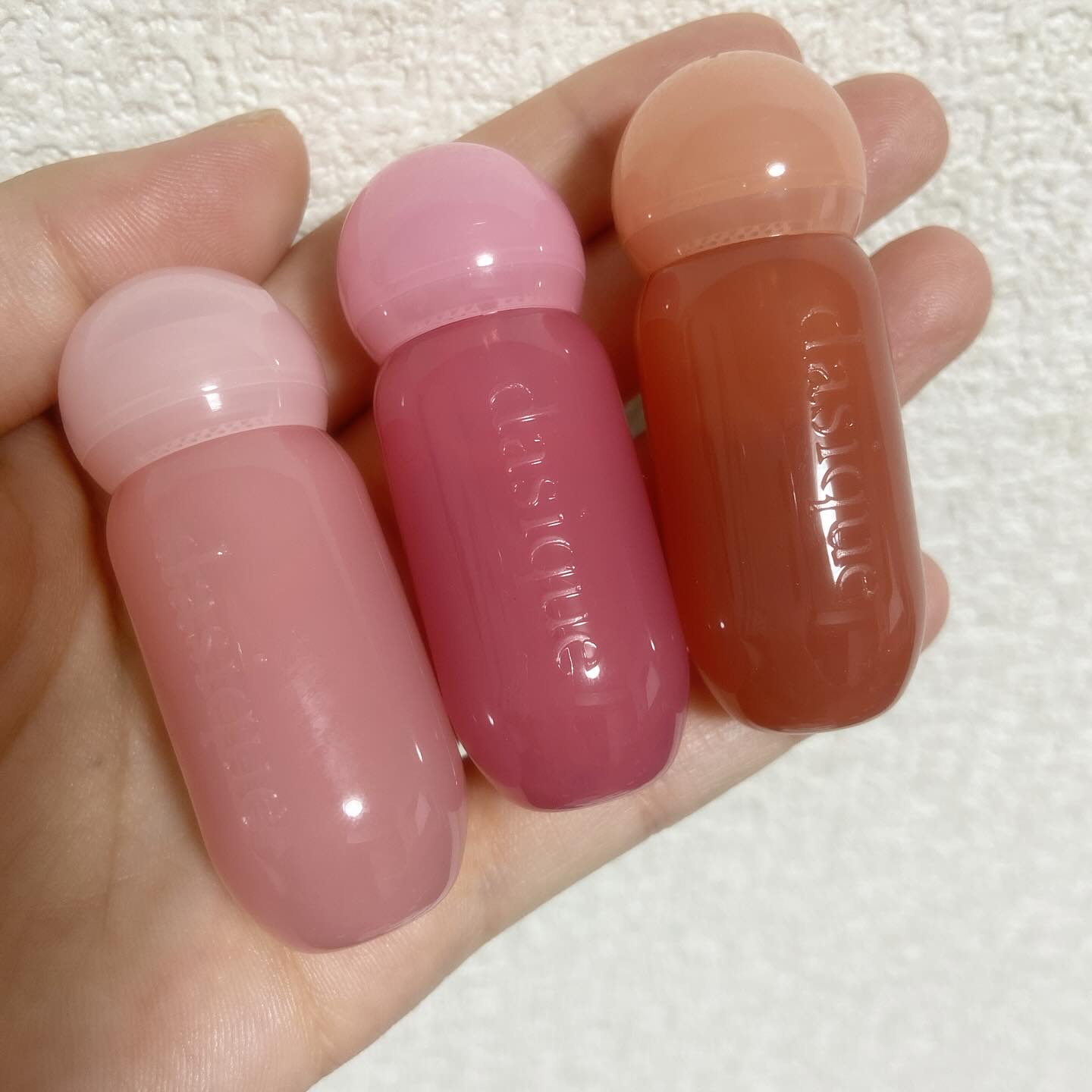 ジューシーデューイグロウティント (ミニ限定) 17 ロージーシナモン/dasique/リップティントを使ったクチコミ（2枚目）