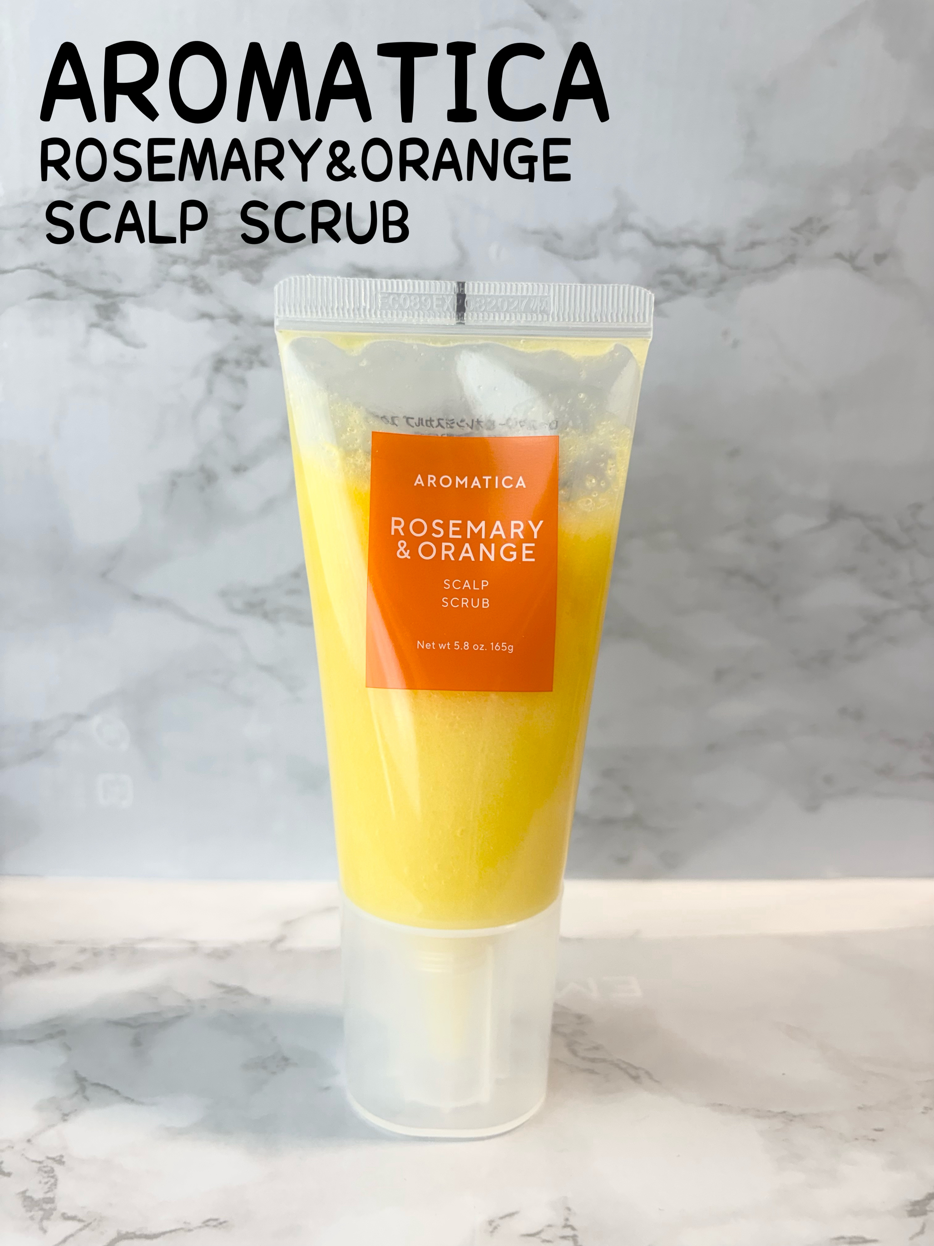 ローズマリー＆オレンジ スカルプスクラブ/AROMATICA/ヘッドスクラブを使ったクチコミ（1枚目）