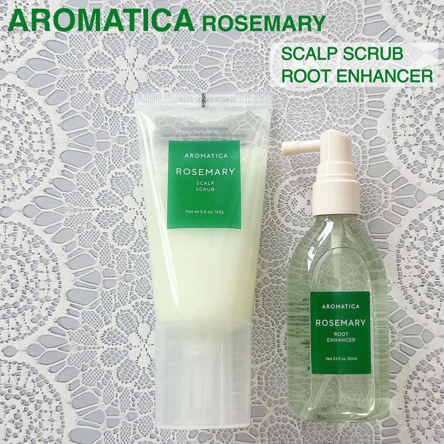 ローズマリー スカルプ スクラブ/AROMATICA/ヘッドスクラブを使ったクチコミ（1枚目）